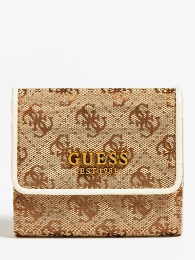 Guess Aviana 4g Logo Mini Kadın Cüzdan Beyaz | TR-376454