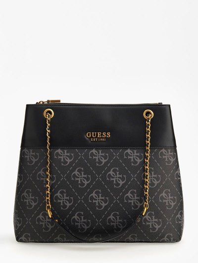 Guess Berta 4g Logo Kadın Omuz Çantası Gri | TR-004671