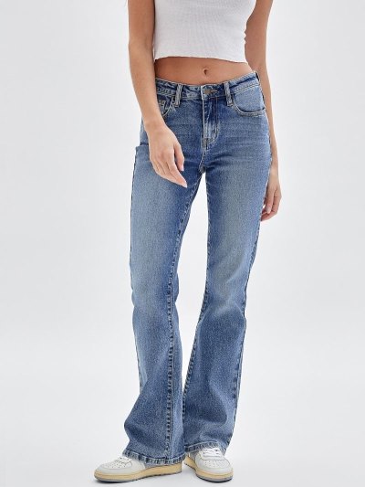 Guess Bootcut Kadın Giyim Mavi | TR-255413