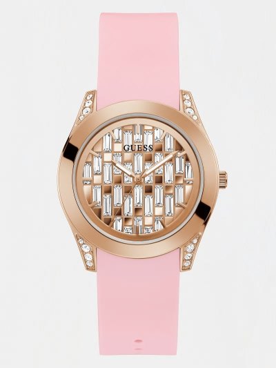 Guess Crystal Analogue Kadın Saat Pembe Altın | TR-550971