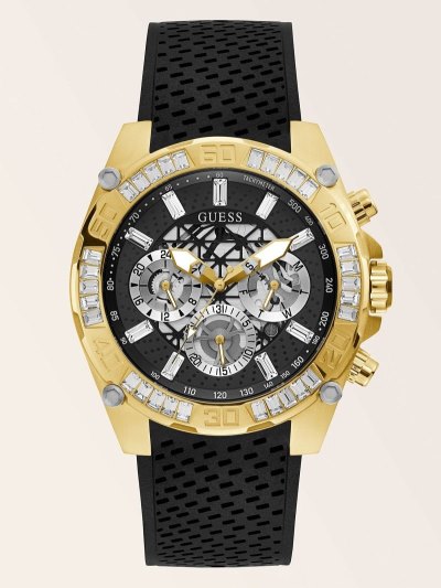 Guess Crystal Çok Işlevli Erkek Saat Gümüş | TR-883860