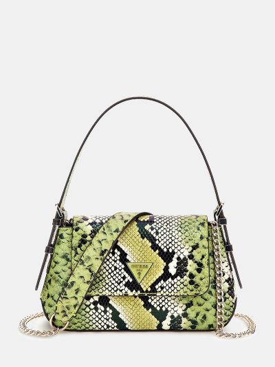 Guess Desideria Python Print Kadın Çapraz Askılı Çanta Yeşil | 9Y3TC28P