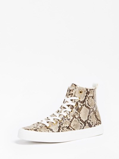 Guess Elga Kadın High Top Sneakers Renkli | TR-767942