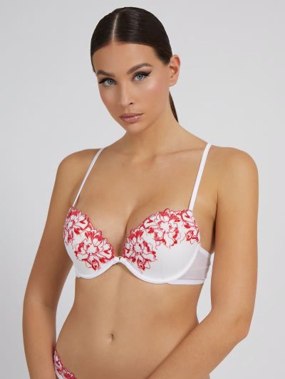 Guess Embroidery Push Up Kadın Sütyen Kırmızı | TR-308210