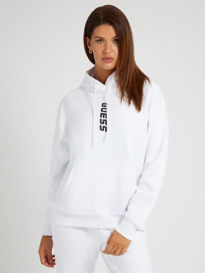 Guess Front Logo Kadın Tişörtü Beyaz | TR-462431