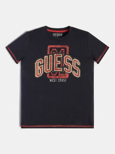 Guess Front Logo Çocuk Tişört Mavi | TR-720465