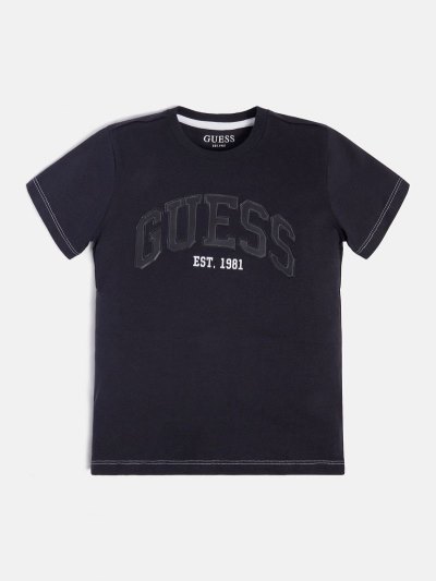 Guess Front Logo Çocuk Tişört Mavi | TR-906903