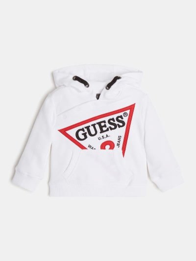 Guess Front Logo Çocuk Tişörtü Beyaz | TR-633326