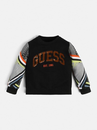 Guess Front Logo Çocuk Tişörtü Siyah | TR-310462