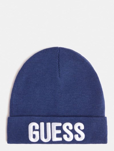 Guess Front Logo Çocuk Şapkalar Mavi | TR-827005