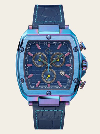 Guess GC Deri Kronograf Erkek Saat Rainbow | TR-116721