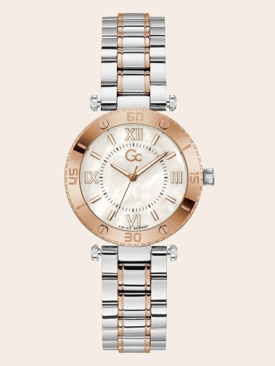 Guess GC Quartz Analogue Kadın Saat Gümüş Pembe Altın | TR-343342