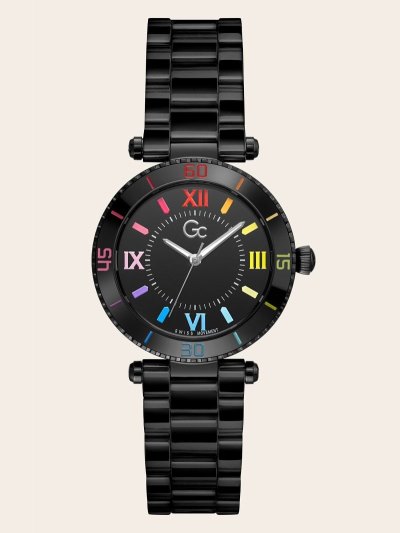 Guess GC Seramik Analogue Kadın Saat Siyah | TR-530499