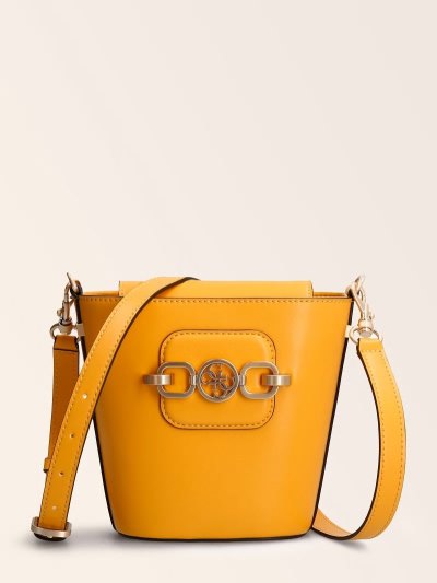 Guess Hensely Bucket Bag Kadın Kova Çanta Sarı | TR-165285