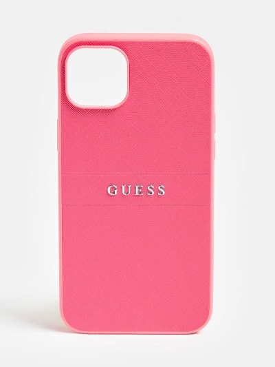 Guess Iphone 14 Plus Saffiano Kadın Cover Küpe Çiçeği | GBLF205B