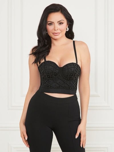 Guess Marciano Bustier Kadın Üstler Siyah | TR-340929