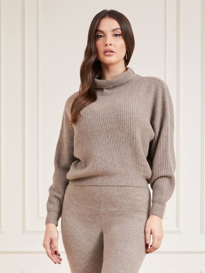 Guess Marciano Cashmere Blend Kadın Kazak Bej Rengi | TR-018156