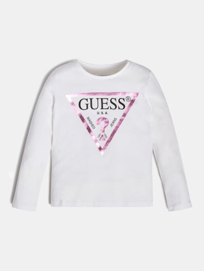 Guess Print Çocuk Tişört Beyaz | TR-690500