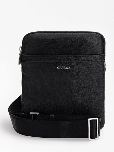 Guess Riviera Mini Erkek Çapraz Askılı Çanta Siyah | TR-621216