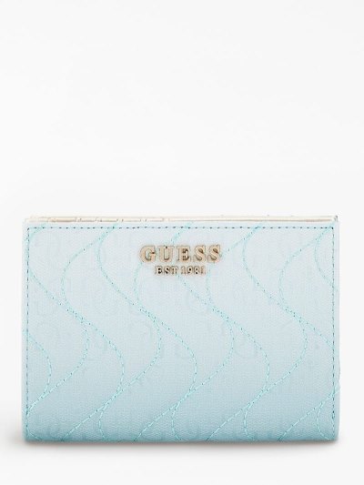 Guess Sasky 4g Logo Kadın Cüzdan Açık Mavi | TR-437288