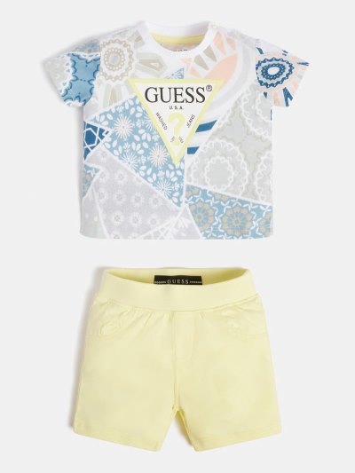 Guess T-shirt And Shorts Çocuk Sets Gri | TR-111358