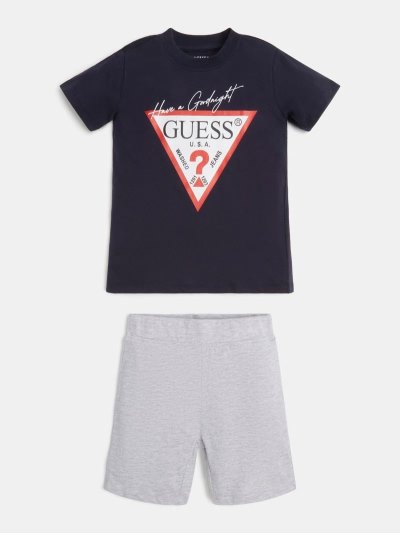 Guess T-shirt And Shorts Çocuk Sets Mavi | TR-119177