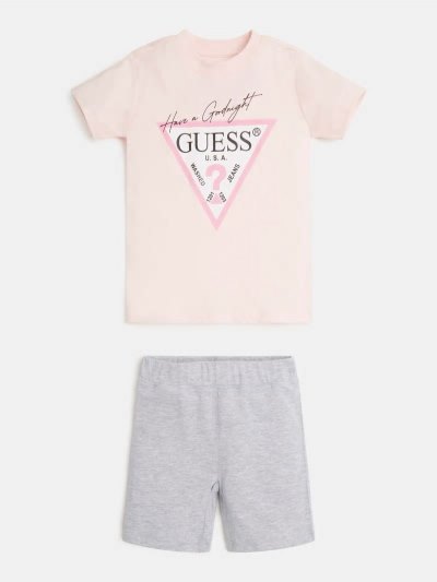 Guess T-shirt And Shorts Çocuk Sets Pembe | TR-407439