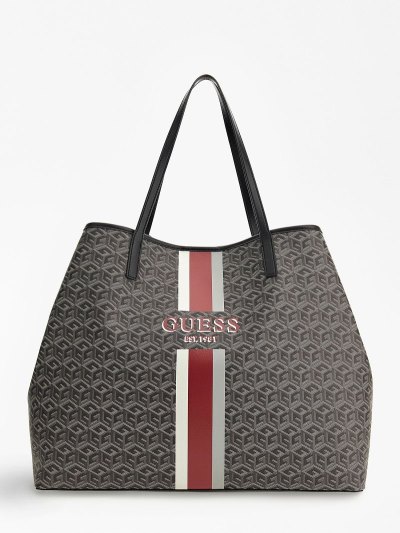 Guess Vikky G Cube Logo Kadın Alışveriş Çantası Gri | TR-863805