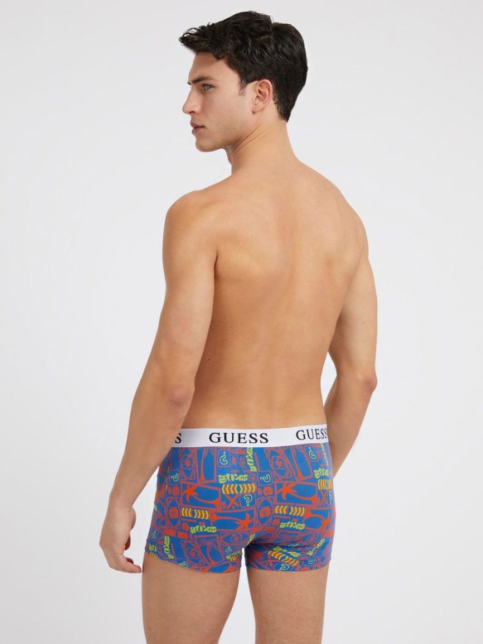 Guess 3 Pack Logo Erkek Boxers Multi | TR-638166