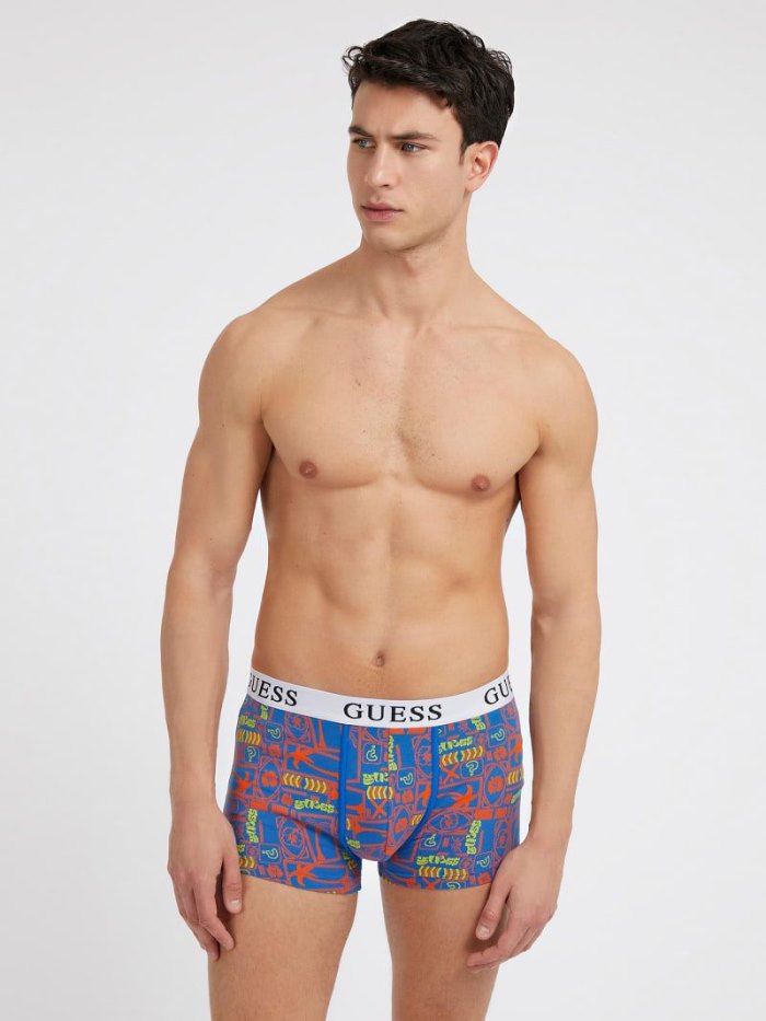 Guess 3 Pack Logo Erkek Boxers Multi | TR-638166