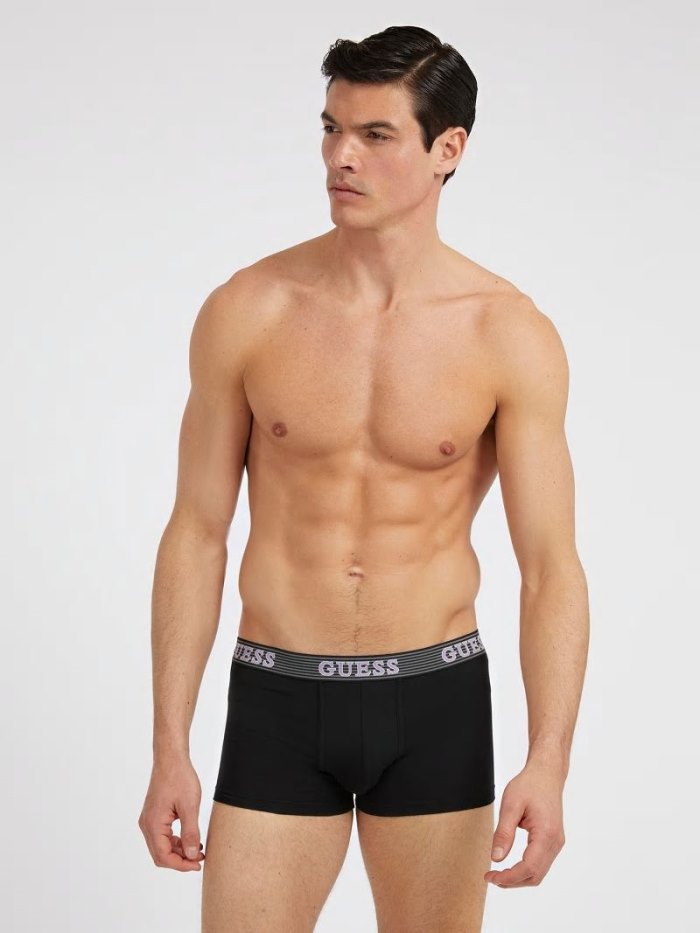 Guess 3 Pack Logo Erkek Boxers Renkli | TR-472476