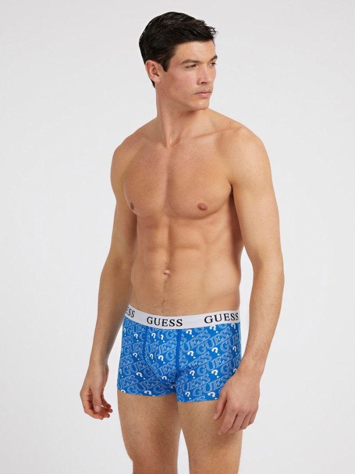 Guess 3 Pack Logo Erkek Boxers Renkli | TR-925473