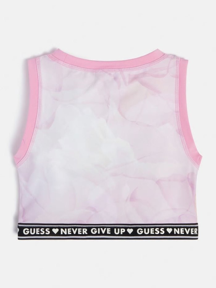 Guess All Over Print Active Çocuk Üstler Pembe | TR-525411