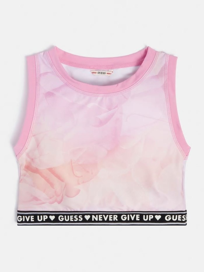 Guess All Over Print Active Çocuk Üstler Pembe | TR-525411