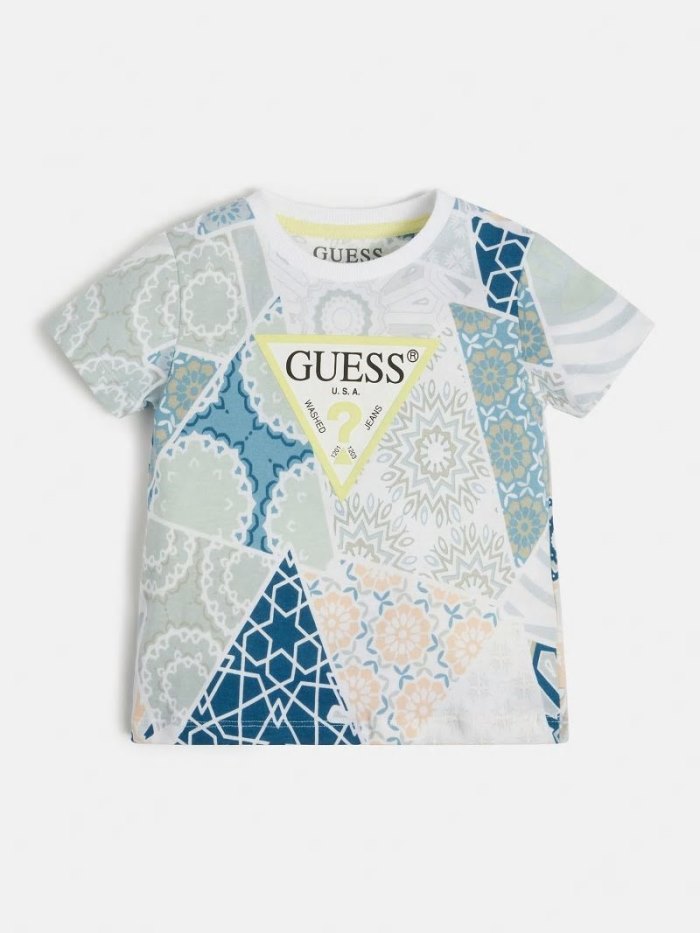 Guess All Over Printed Çocuk Tişört Gri | TR-557189