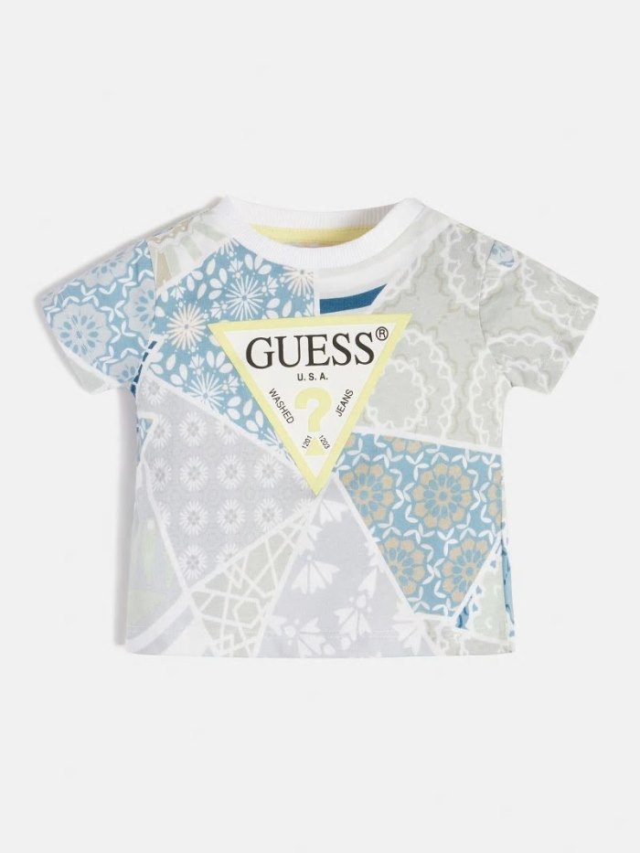 Guess All Over Printed Çocuk Tişört Gri | TR-557189