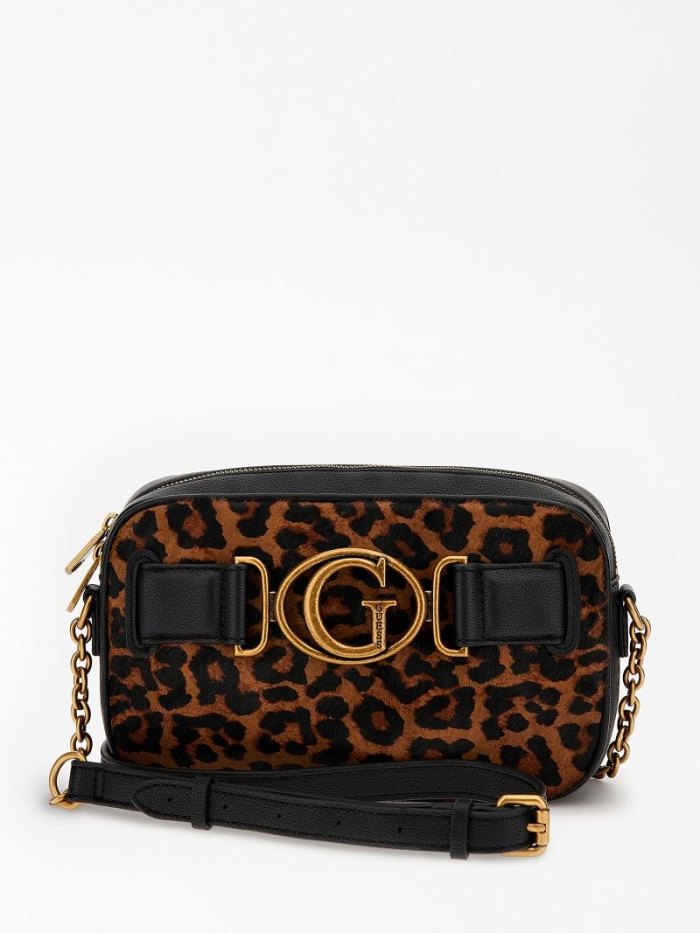 Guess Aviana Genuine Deri Mini Kadın Çapraz Askılı Çanta Animalier | TR-380687