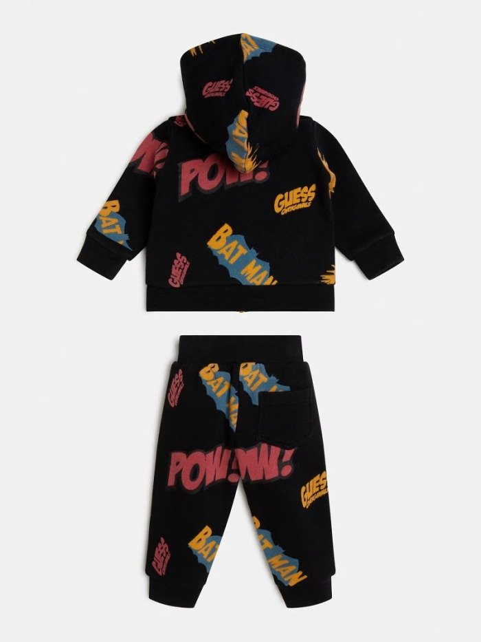 Guess Batman Print Sweatshirt And Pant Çocuk Sets Siyah | TR-573508