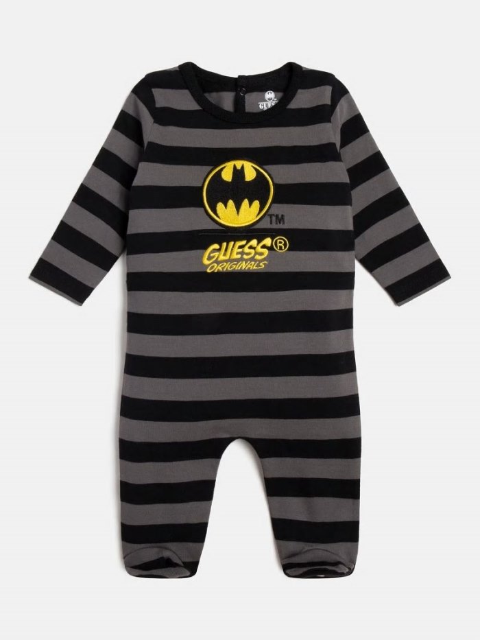 Guess Batman Print Çocuk Rompers Siyah | TR-620463