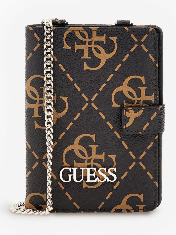 Guess Berta 4g Logo Kadın Pasaport Sahibi Kahverengi | TR-019137