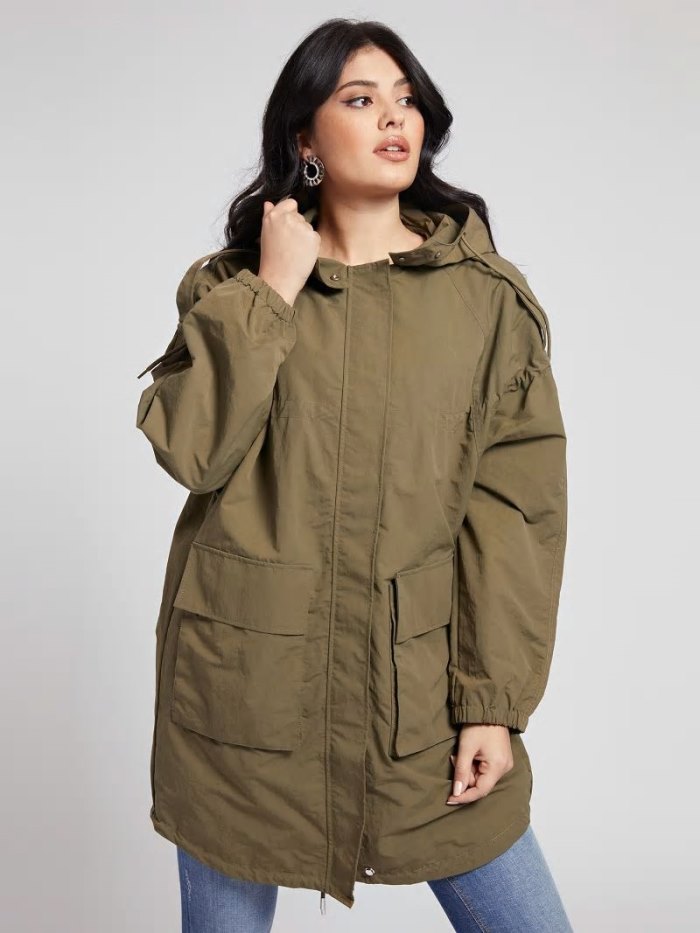 Guess Cargo Pockets Kadın Parka Kahverengi | TR-556079