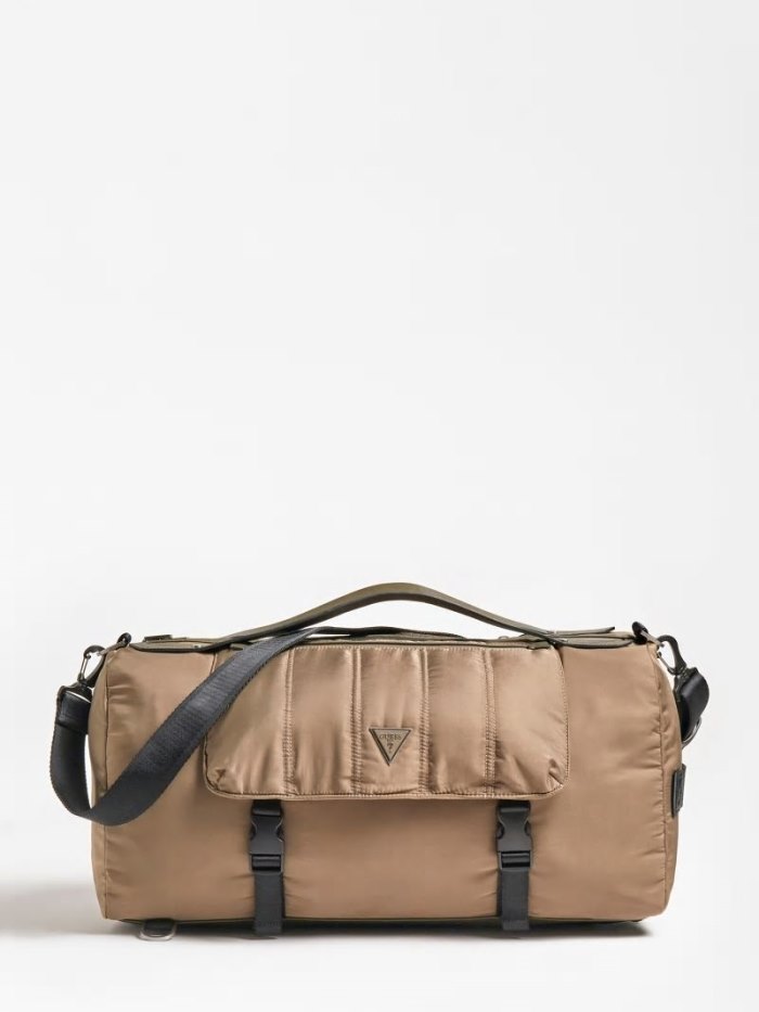 Guess Certosa Naylon Weekender Bag Erkek Weekender Bag Gri | TR-174798