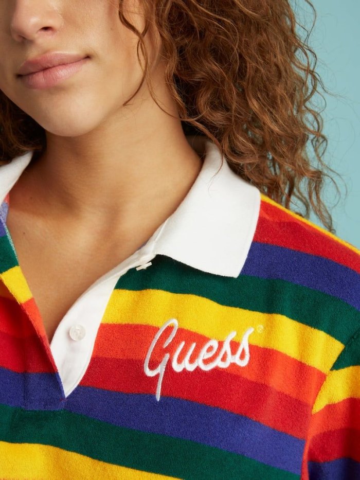 Guess Cropped Kadın Polo Gömlek Renkli | TR-568856