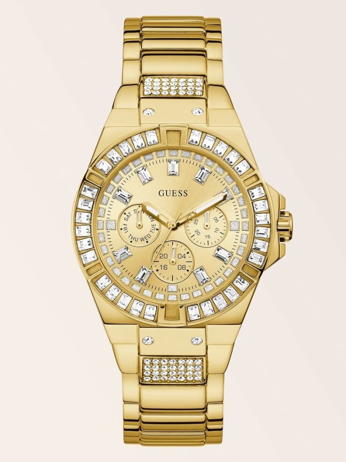 Guess Crystal Çok Işlevli Kadın Saat Gümüş | TR-701282