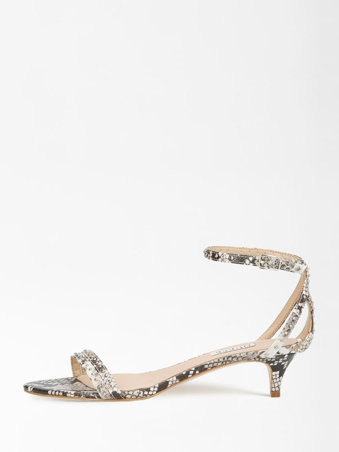 Guess Dava Sandal Studs Kadın Sandalet Gri | TR-229828