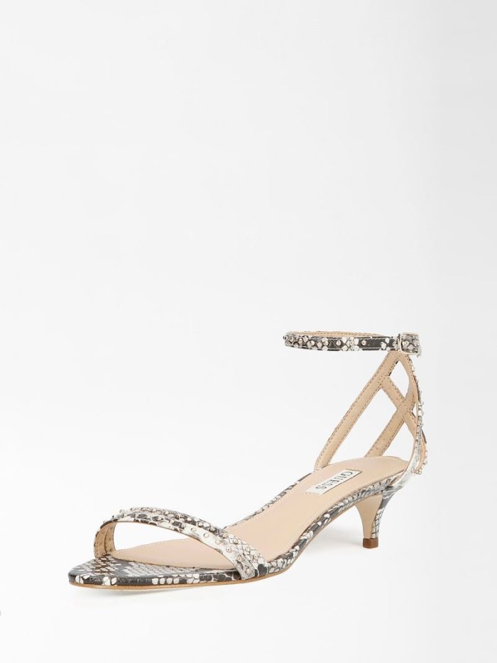 Guess Dava Sandal Studs Kadın Sandalet Gri | TR-229828