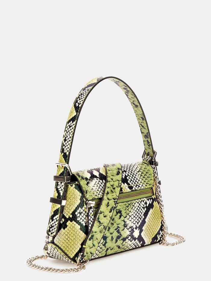 Guess Desideria Python Print Kadın Çapraz Askılı Çanta Yeşil | 9Y3TC28P