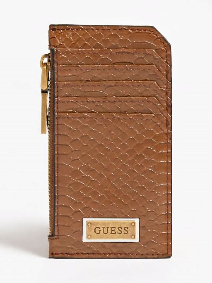 Guess Evening Python Credit Erkek Kartlık Kahverengi | TR-984582