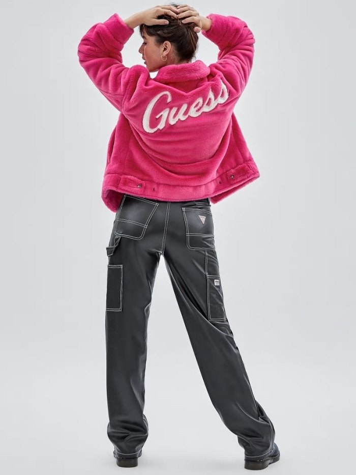 Guess Faux Fur Kadın Ceket Pembe | TR-070658