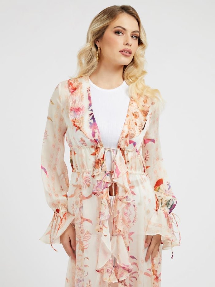 Guess Floral Duster Kadın Elbise Renkli | TR-851831